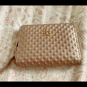 Tory Burch Marion Rose Gold Small Wallet
